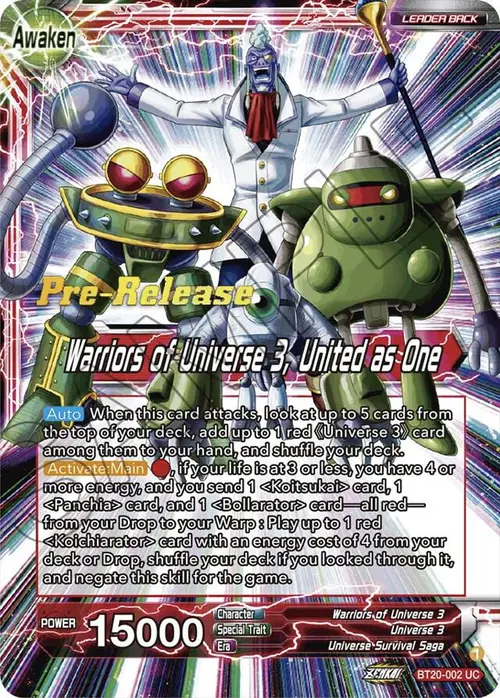Paparoni // Warriors of Universe 3, United as One card art