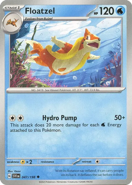 Floatzel card art