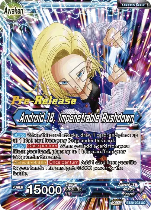 Android 18 // Android 18, Impenetrable Rushdown card art