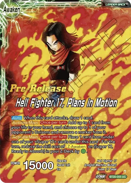Android 20 & Dr. Myuu // Hell Fighter 17, Plans in Motion card art