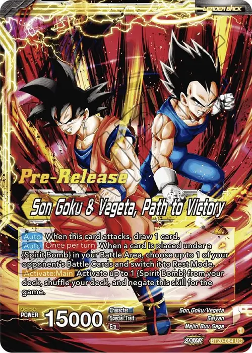 SS Vegito // Son Goku & Vegeta, Path to Victory card art
