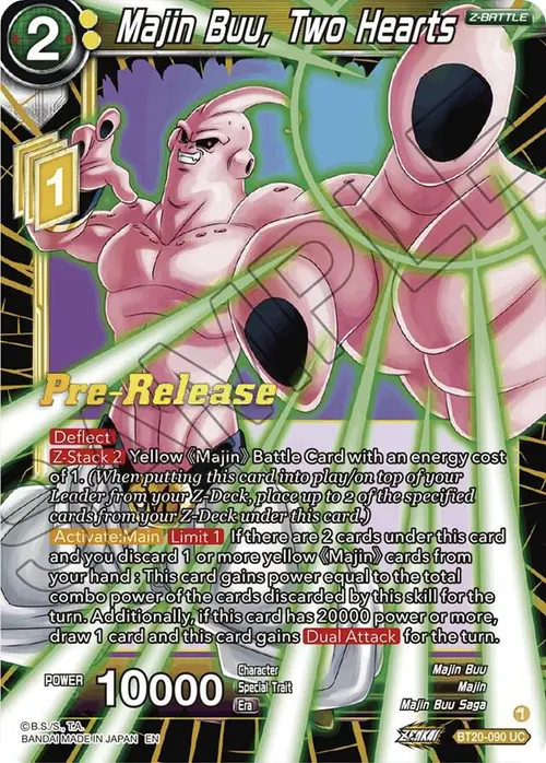 Majin Buu, Two Hearts card art