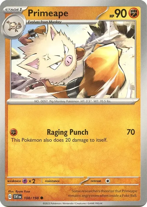 Primeape card art