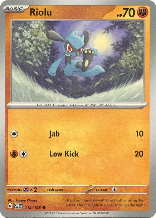 Riolu - 112/198 card art