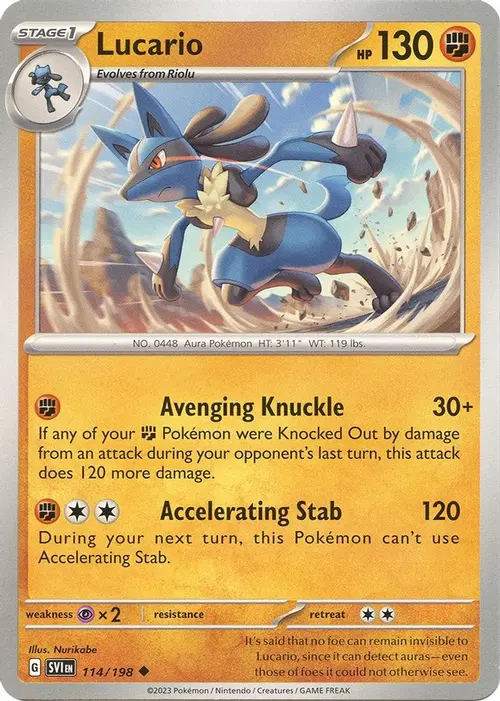 Lucario - 114/198 card art
