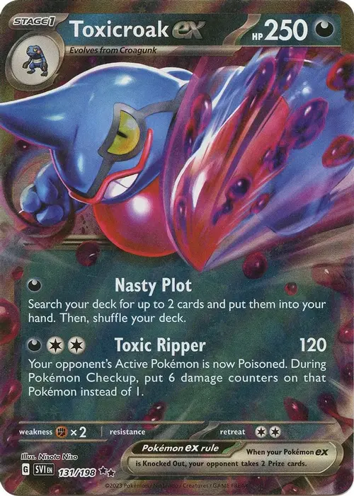 Toxicroak ex - 131/198 card art