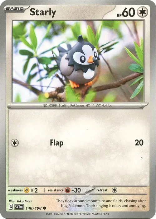 Starly - 148/198 card art