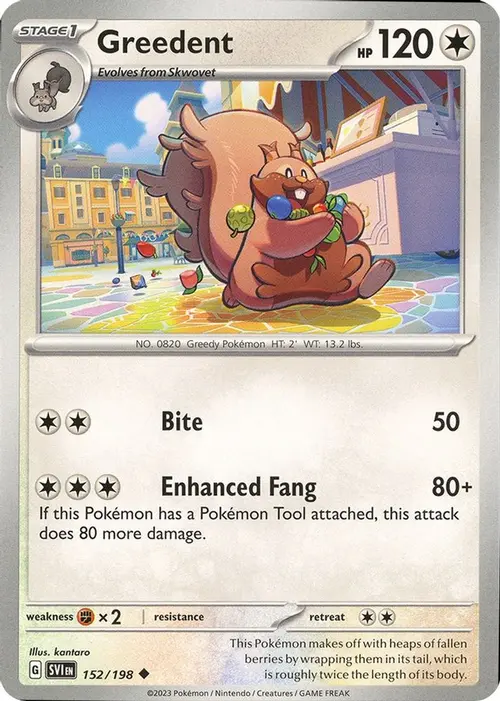 Greedent card art