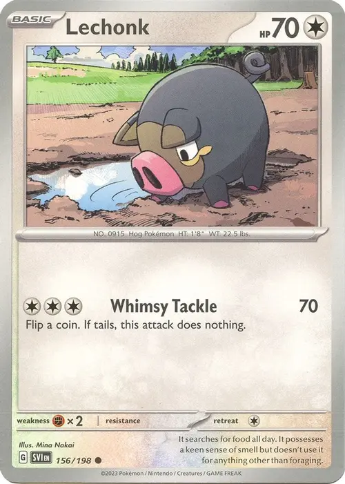 Lechonk - 156/198 card art