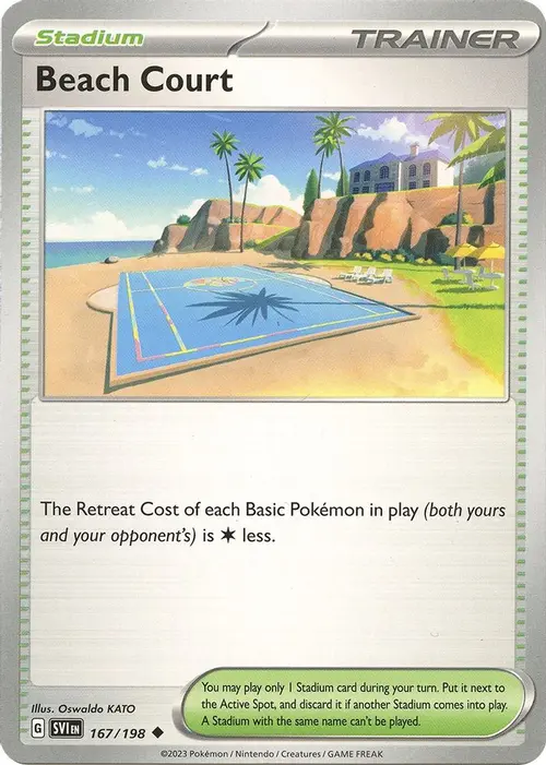 Beach Court card art