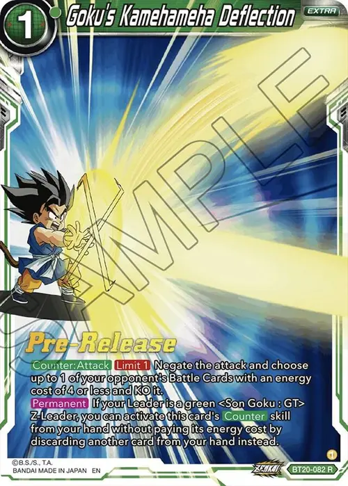 Goku's Kamehameha Deflection card art
