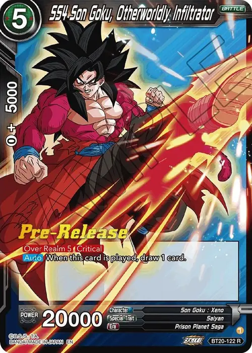 SS4 Son Goku, Otherworldly Infiltrator card art