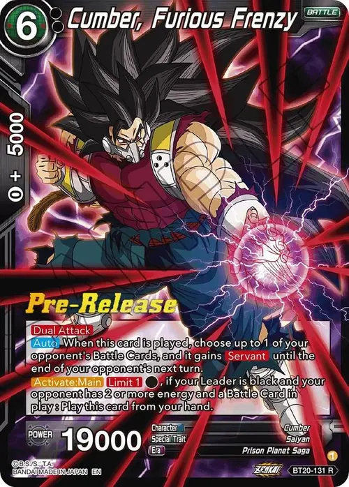 Cumber, Furious Frenzy card art
