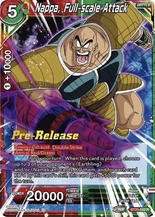 Nappa, Full-scale Attack card art