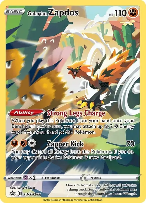 Galarian Zapdos - SWSH283 card art