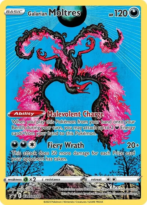 Galarian Moltres - SWSH284 card art