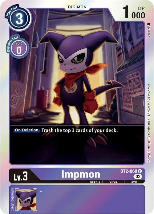 Impmon - BT2-068 (Alternate Art) card art
