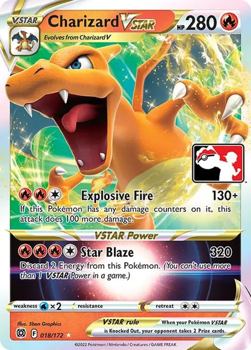 Charizard VSTAR - 018/172 card art