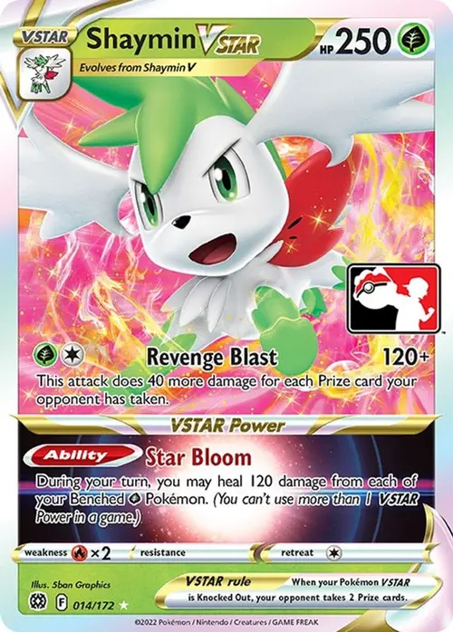 Shaymin VSTAR - 014/172 card art