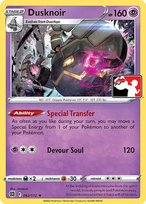 Dusknoir - 062/172 card art