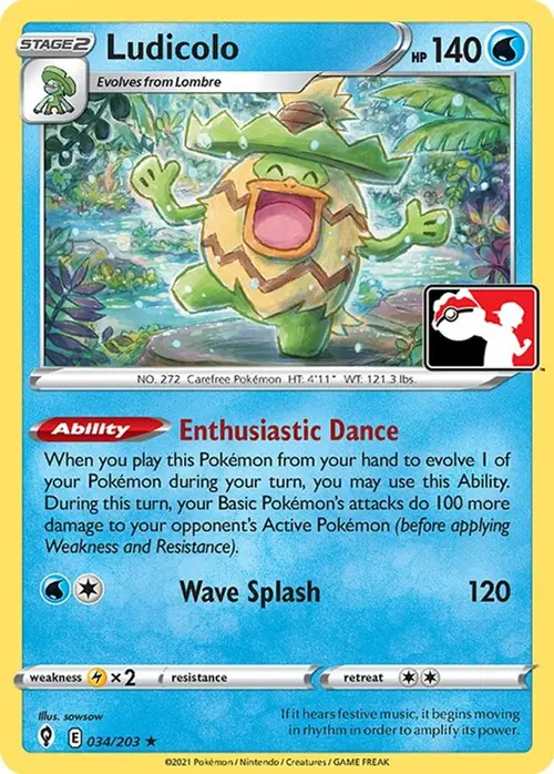 Ludicolo - 034/203 card art