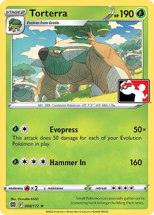 Torterra - 008/172 card art