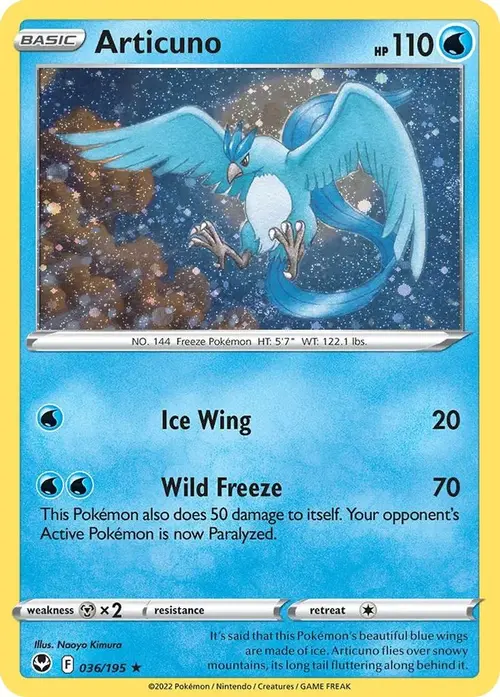 Articuno (Cosmos Holo) card art