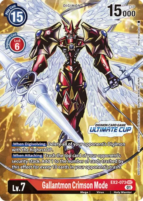 Gallantmon Crimson Mode (Ultimate Cup) card art