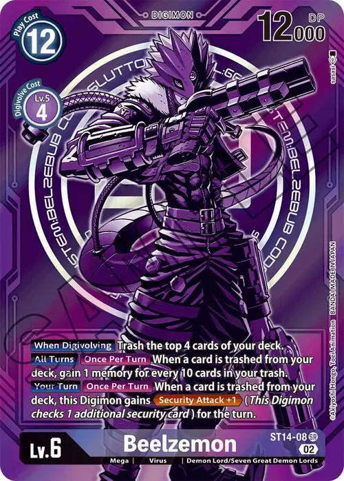 Beelzemon - ST14-08 (Alternate Art) card art