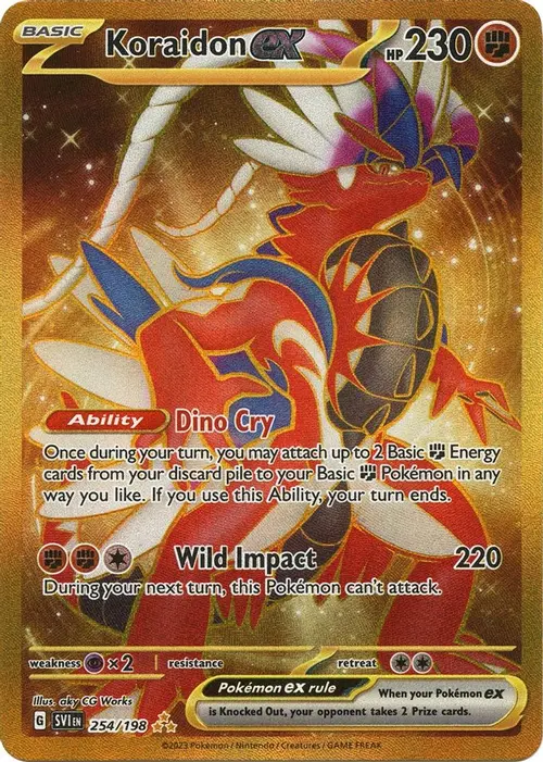 Koraidon ex - 254/198 card art