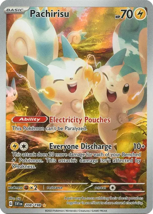 Pachirisu - 208/198 card art