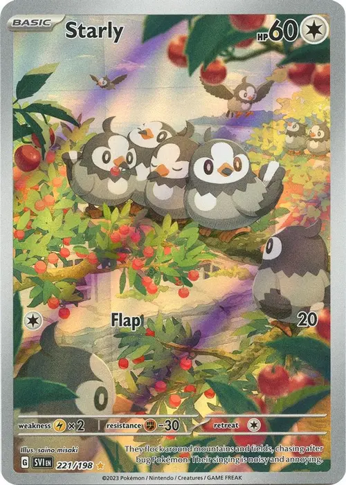 Starly - 221/198 card art