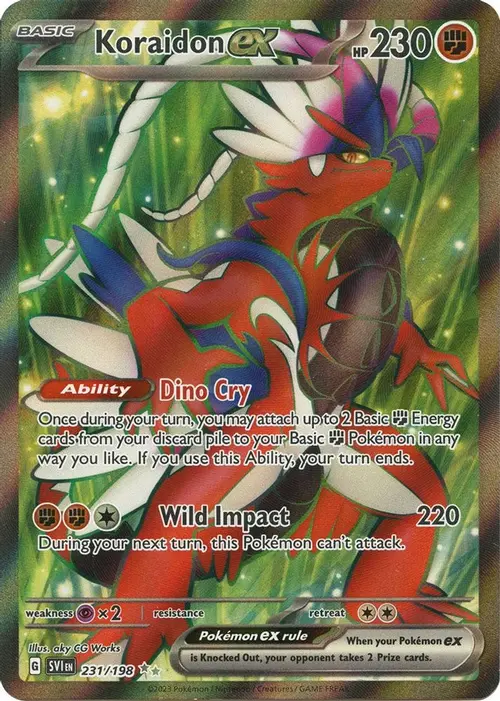 Koraidon ex - 231/198 card art
