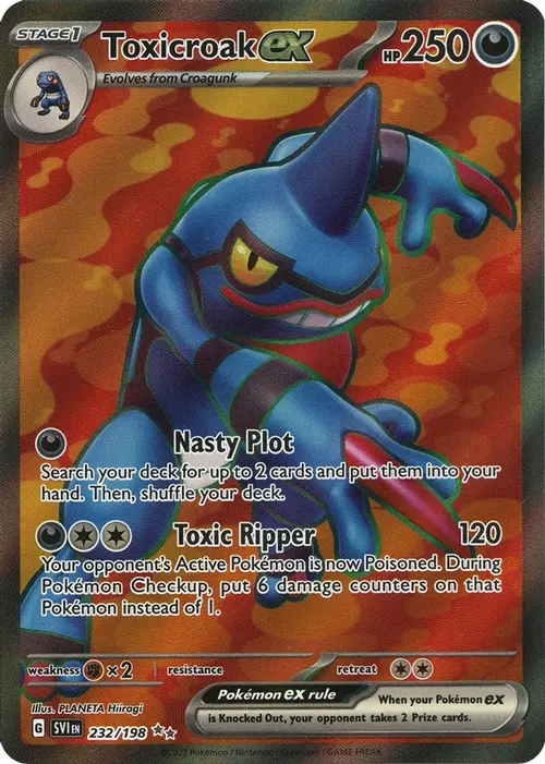 Toxicroak ex - 232/198 card art