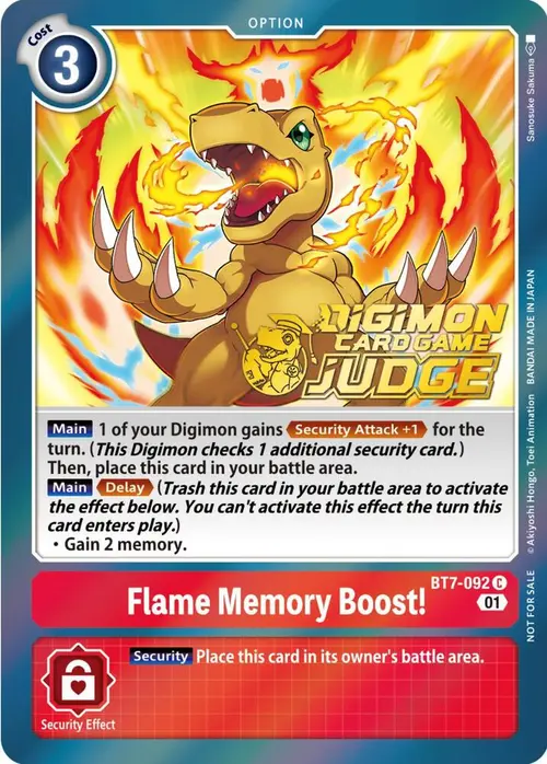 Flame Memory Boost! (Judge Pack 3) card art