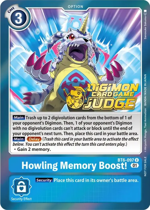 Howling Memory Boost! (Judge Pack 3) card art
