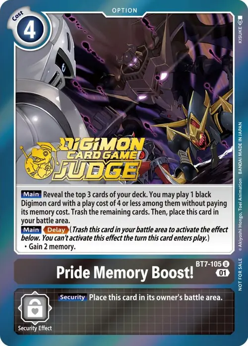 Pride Memory Boost! (Judge Pack 3) card art