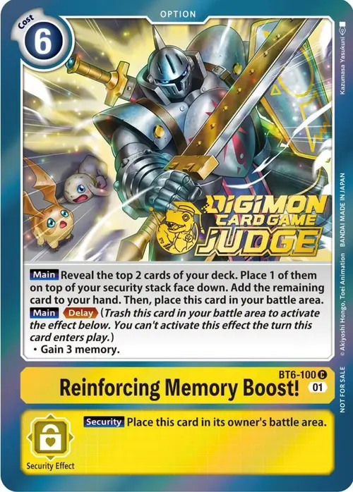 Reinforcing Memory Boost! (Judge Pack 3) card art