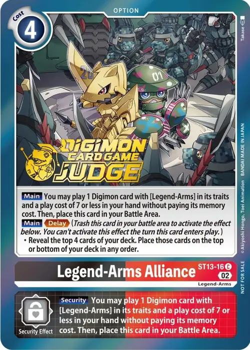 Legend-Arms Alliance (Judge Pack 3) card art