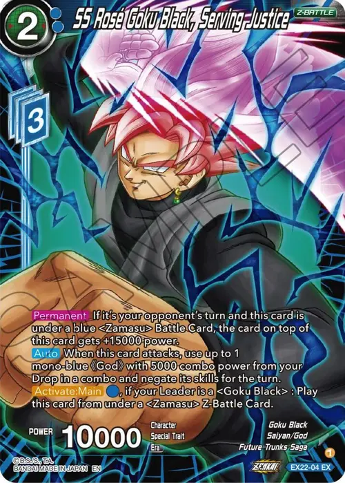SS Rose Goku Black, Serving Justice card art
