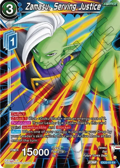 Zamasu, Serving Justice card art