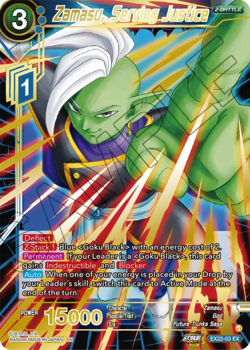 Zamasu, Serving Justice (Gold Stamped) card art