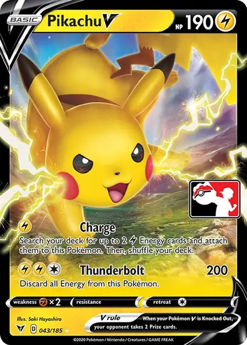 Pikachu V - 043/185 card art