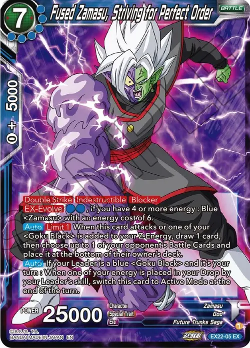 Fused Zamasu, Striving for Perfect Order card art