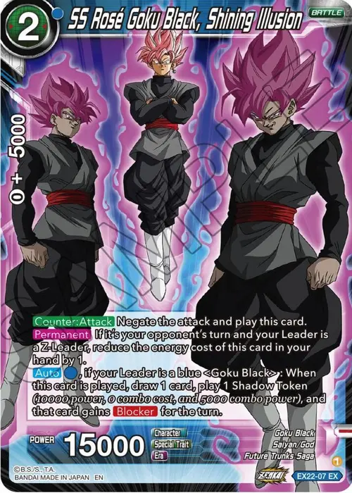 SS Rose Goku Black, Shining Illusion card art