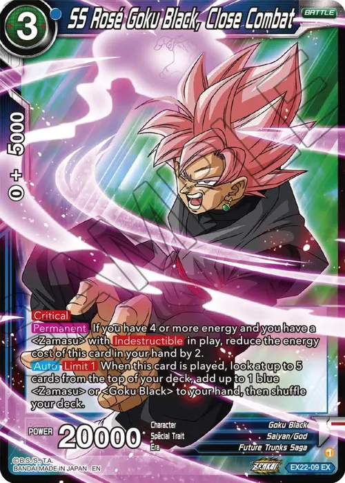SS Rose Goku Black, Close Combat card art