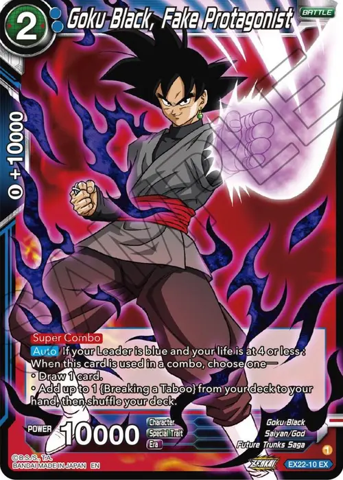 Goku Black, Fake Protagonist card art