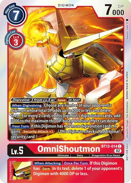 OmniShoutmon (Box Topper) card art
