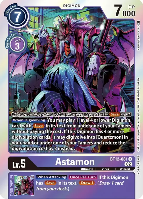 Astamon (Box Topper) card art