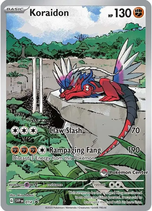 Koraidon - 014 (Pokemon Center Exclusive) card art